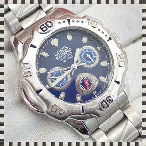 GUESS クロノグラフ クォーツ 回転ベゼル 37mm メンズ 腕時計 ゲス