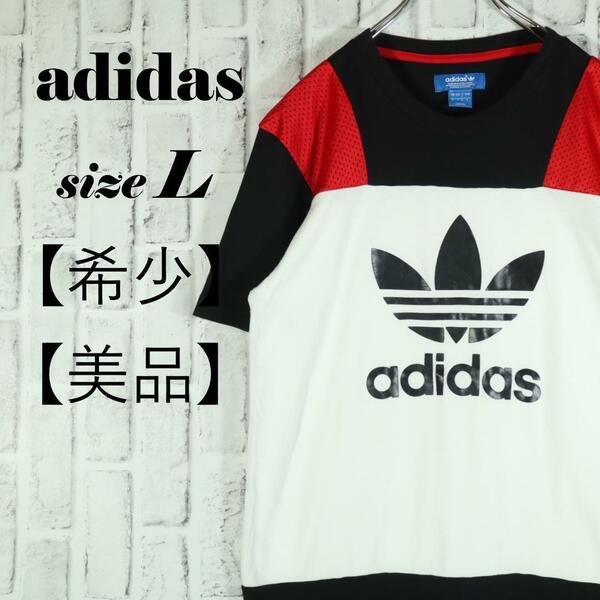 【希少◎送料無料】adidas アディダス トレフォイルロゴ 半袖Tシャツ L