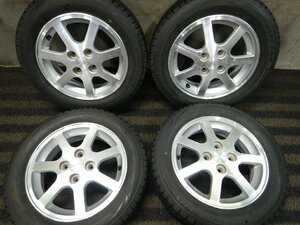 パT7740■155/65R14 BRIDGESTONE BLIZZAK VRX ダイハツ 4.5J 4H 100★条件付送料無料★バリ山 ムーヴ タント モコ パレット スタッドレス