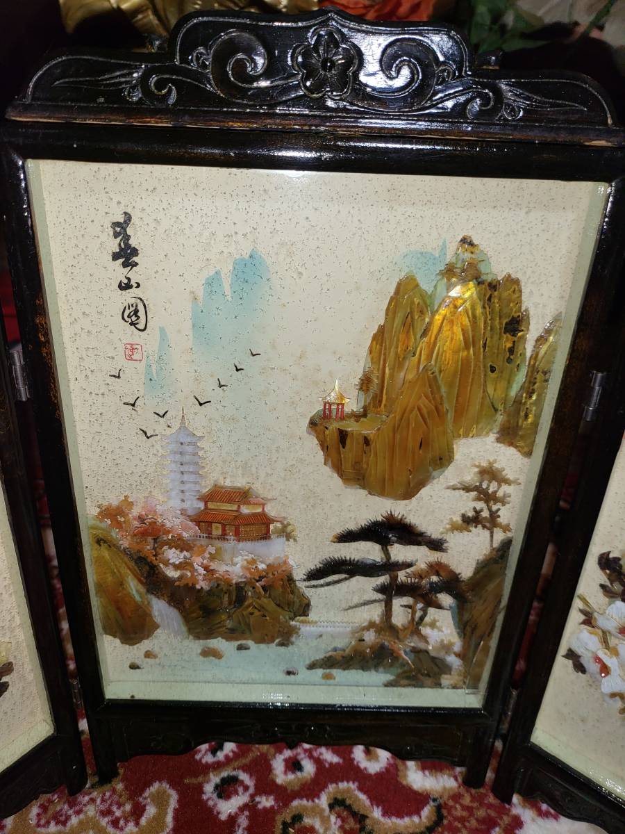 卓上衝立美術品～☆鳥花城| JChere雅虎拍卖代购