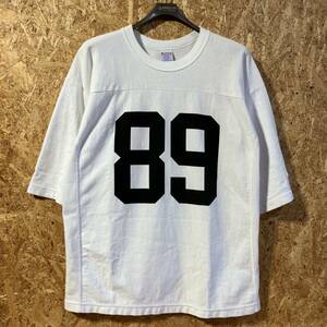 champion BEAMS REVERSE WEAVE football Tシャツ M コラボ 別注 限定 チャンピオン リバースウィーブ ナンバリング 89