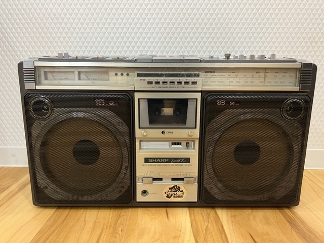 当時物 昭和レトロ SHARP シャープ ラジオ付ステレオテープレコーダー