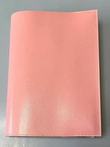  made in Japan * original leather book cover 22.4×41.5cm hard cover size hardness type pushed pink * new goods 