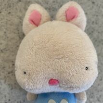 ぶさかわうさぎのぬいぐるみ マスコット ボールチェーン付き/目が離れ過ぎのうさぎちゃん/かわいいうさちゃん/身長約13_画像3