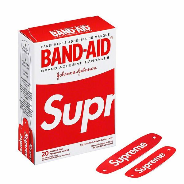 【新品未開封】Supreme 19ss BAND-AID バンドエイド 1箱 日本未発売 絆創膏 コラボ Box Logo カットバン