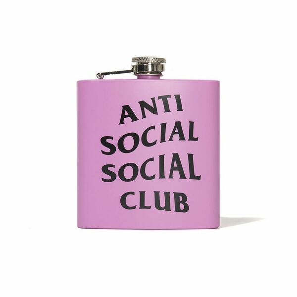 【未使用】アンチソーシャルソーシャルクラブ 19ss Needy ピンク Pink 水筒 フラスコ ボトル ソロキャンプ 携帯用 ASSC アクセサリー