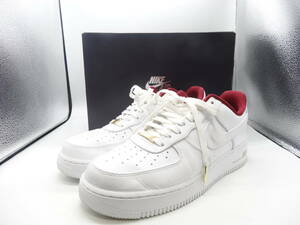 ☆キズ少なめ!!☆ナイキ/NIKE #10490 AIR FORCE 1 07 SE 白×赤×ゴールド 28.5cm DV7584-100 箱付 エアフォース1 現状品