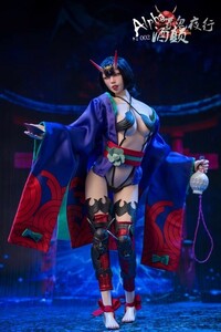 実物撮影 Fate/Grand Order フェイトグランドオーダー FGO 酒呑童子髪飾り付き コスプレ衣装風(道具 ウィッグ 靴別売り)