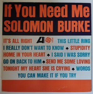 Solomon Burke/If You Need Me/Atlantic-8085/日本国内盤