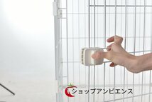 キャットケージ 2段 自由組み合わせ 猫ドア付き ハンモック付き おしゃれ キャットハウス ネコ ハウス 多頭飼い 多頭 スチール_画像2