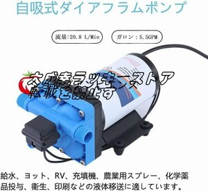 人気推薦☆ 給水 排水ポンプ 110Vダイアフラムポンプ 自吸式ウォーターポンプ最大20.8 L/Min 70Psi 275Ｗ 自動圧力スイッチ