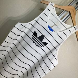 W589 новый товар!#00s* Adidas Originals * белый * чёрный /to зеркальный . il * майка #О