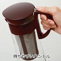 HARIO 水出し 珈琲ポット ショコラブラウン 1000ml ショコラブラウン ピッチャー 麦茶 コーヒー 紅茶 ウーロン茶 ハリオ ガラスポット_画像6