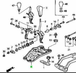 ◆未使用◆ホンダ 純正品 NSX NA1 NA2 ブラケット チェンジレバー HONDA genuine bracket change lever