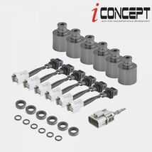 送料185円～ iConcept R35 VR38 インジェクター 流用 アダプター キットB A7075 灰 RB26DETT R32 BNR32 R33 R34 BNR34 WGNC34 ICC-172-GY_画像1