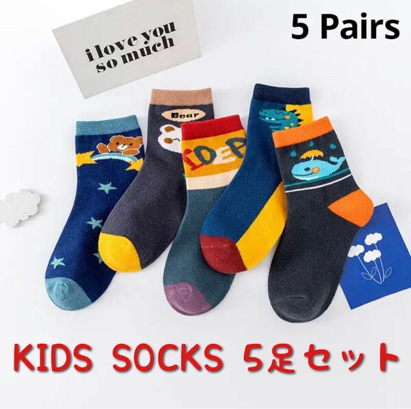 子供用靴下 キッズ ソックス 5足セット(BOYS)