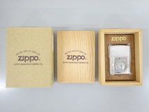 新品 未使用 1997年製 Zippo ジッポ 125th ANNIVERSARY JR U.S.TRADITIONAL TIME LIGHT タイムライト 新橋 横浜 時計 シルバー 銀 ライター_画像1