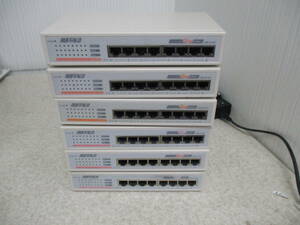 BUFFALO 8 port Giga switching hub LSW-GT-8C (6 set )* electrification verification body only * NO:526