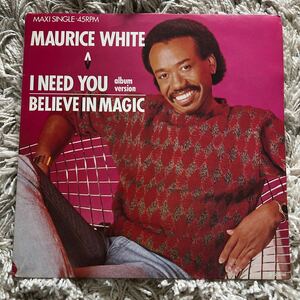 送料無料　ダンクラ12inch★MAURICE WHITE / I need you★picture sleeve・オランダ盤オンリー・CBS★