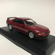 京商 1/64 スカイライン GT-R (BNR32）赤 外箱・カード欠品_画像3