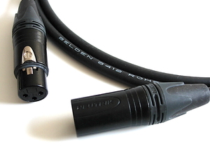  prompt decision 1m XLR microphone cable Belden 8412× Neutrik black plug specifications modification possible 