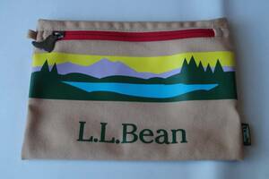 LL Bean キャンバス ZIP ポーチ　ノベルティ　　LLビーン