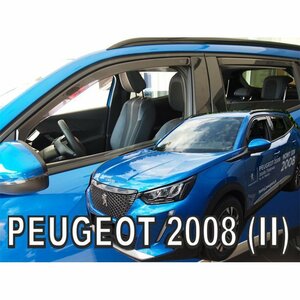 プジョー 2008(P24) ドアバイザーF＆Rset【Team HEKO/ヘコ製】新品/Peugeot/