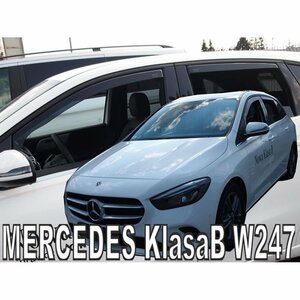 M.ベンツ W247(Bクラス) ドアバイザーF＆Rset【Team HEKO/ヘコ製】新品/MERCEDES-BENZ/ダークスモーク/