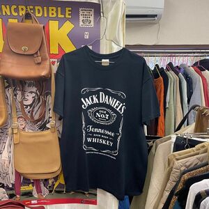 古着 プリントTシャツ ブラック Lサイズ Jack Daniel's ジャックダニエル GILDAN ギルダン 古着MIX アメカジ ユニセックスOK