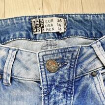 ZARA trf 色落ちダメージデニム EUR 36 ジーンズ_画像4