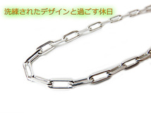 長あずきチェーン ４面カット 3.2mm 70cm ネックレス シルバー925_画像2