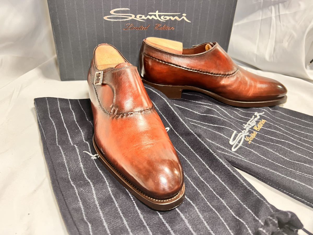 定価10万 新品】Santoni サントーニ 6 25.0cm シングルモンク-