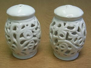 中華風 ソルト＆ペッパー S&P　2個で1セット　陶器製