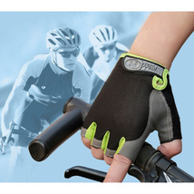 サイクリンググローブ サイクリング グローブ 自転車 手袋 ウェア 半指 指切り フィンガーレス アウトドア お勧め グレー L_画像6