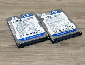 ★≪中古品≫WD SATA 2.5inch HDD 320G 2台[t32071314]