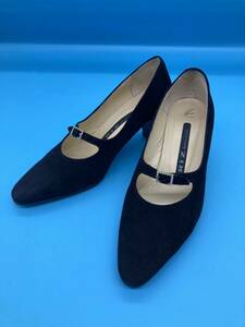 [A7893O128]RIZ RAFFINEE женский туфли-лодочки чёрный черный 22cm LEZANOVA сделано в Японии 