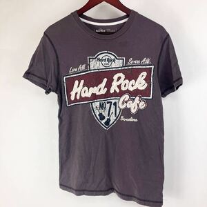 Hard Rock CAFE ハードロックカフェ 半袖 Tシャツ メンズ S グレー カジュアル アメカジ 古着 ロゴ プリント ヴィンテージ ウェア