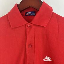 大きいサイズ NIKE ナイキ 半袖 ポロシャツ メンズ L 赤 レッド カジュアル スポーツ トレーニング ウェア シンプル ロゴ ワンポイント_画像3