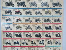 SUZUKI　バイクポスター MOTORCYCLE FULL LINE UP 51.5ｘ72.5ｃｍ　店頭販促用　現状　K0402_画像3