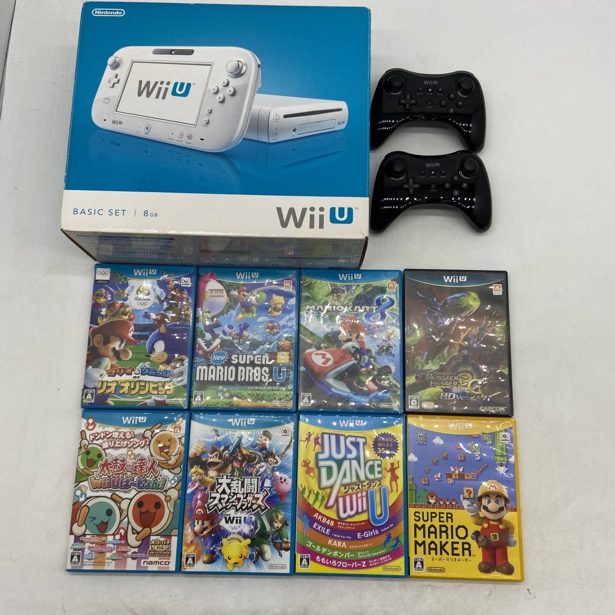 任天堂 Wii U 本体 ホワイト プレミアムセット 32GB 一式 マリオカート 