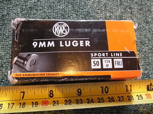 AMMO空箱 RWS 9mm LUGER 124 Gr. FMJ 1箱（トレイ付き）