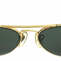 ◆1980年代 B&L RAYBAN ボシュロム レイバン サングラス Aviator アビエイター メンズ レディース 58□14 ゴールド×ダークグレー6CC/88373_画像5