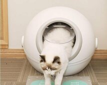 極上◆美品 猫 トイレ 自動 猫 トイレ 大型 ドーム 完全密閉型丸猫 トイレ、防滴 脱臭機能付き 取り外し可能_画像6