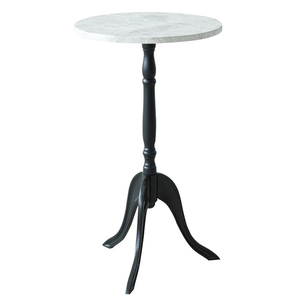 サイドテーブル 丸テーブル ソファサイドテーブル おしゃれ 大理石風 木目調 モルタル風 モルタル NAG-3102MO