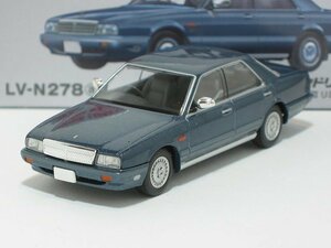 日産セドリック シーマ タイプIIリミテッド（グレイッシュブルー）88年式 LV-N278a【トミーテック社1/64ミニカー】【トミカの時】