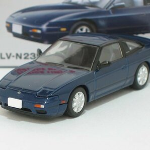 日産180SX TYPE-II スペシャルセレクション装着車（紺）91年式 LV-N235d【トミーテック社1/64ミニカー】【トミカの時】の画像1