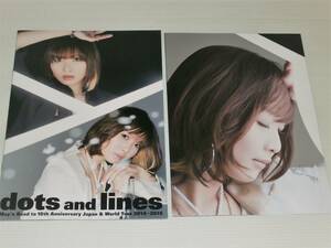 dots and lines May'n Road to 10th Anniversary Japan & World Tour 2014-2015 pamphlet poster attaching 