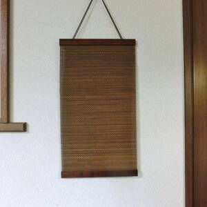 Art hand Auction tapiz de madera, nuevo y sin usar, elegante tapiz de bambú de estilo japonés, 18, ancho 30cm, longitud 54cm, Artículos hechos a mano, interior, bienes varios, panel, Tapiz