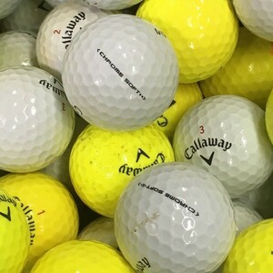 ロストボール キャロウェイ クロムソフト X含む 年代混合 30個 Bランク 中古 ゴルフボール ロスト Callaway エコボール