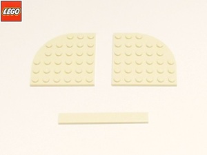 [☆] レゴ LEGO パーツ ６×６ラウンドコーナープレート（タン）２個 部品 未使用